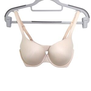 Victoria Secret Body Bra 32DD Wired Mold Lined Convertible Nude Adjustable